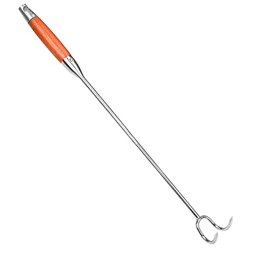 Zerodeko Fleischhaken Grillhaken Fleischwender mit Ergonomischem Griff Robust und Vielseitig zum Wenden Greifen und Grillen von Fleisch und Fisch für Bbq und Camping von Zerodeko