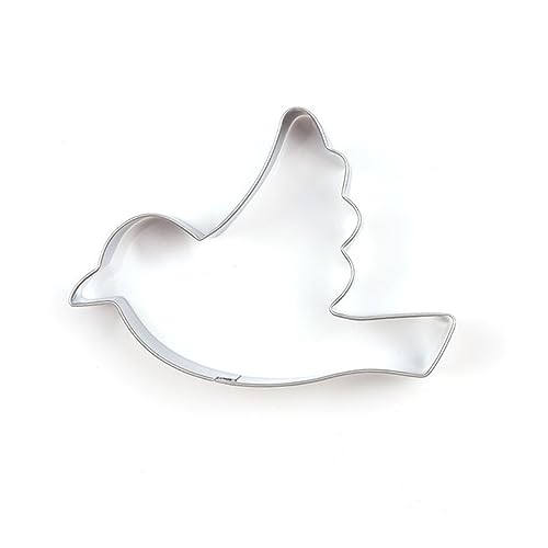 Zerodeko 4Stücke Teiliges Edelstahl Ausstechformen Taube für Kekse Schokolade und Fondant Umweltfreundliche Backformen für DIY Desserts Entformen und Reinigung für Besondere Anlässe von Zerodeko