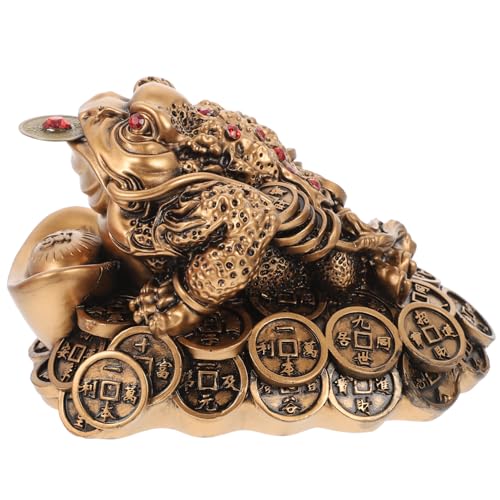 Zerodeko Frosch Geldfrosch Statue Glück Reichtum Dekoration Tisch Regal Schrank Einweihungsgeschenk Zerodeko Frosch Geldfrosch Statue Glück Reichtum Dekoration Tisch Regal Schrank Einweihungsgeschenk von Zerodeko