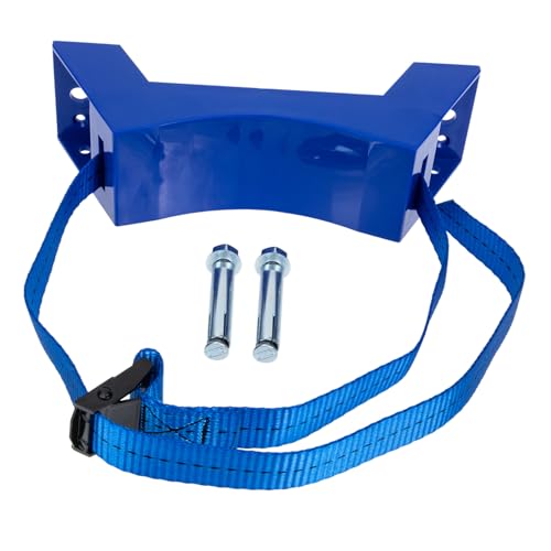 Zerodeko Gasflaschenhalter Wandmontage Gaszylinder Halterung mit Befestigungsgurt für Labor Industrie Propan Stickstoff Flaschenhalter Platzsparend Robust Vielseitig Einsetzbar von Zerodeko