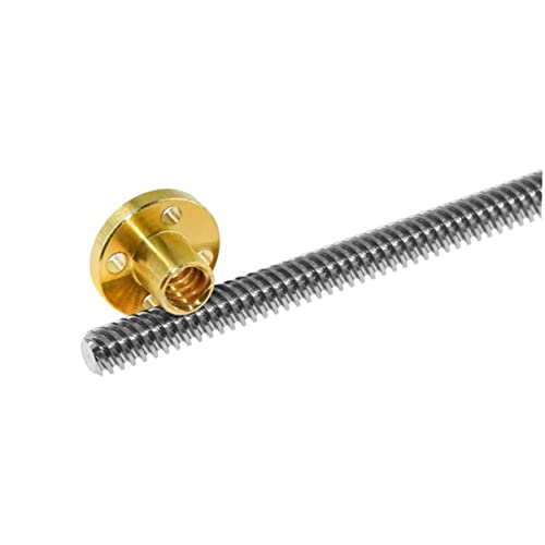 Zerodeko Gewindespindel aus Rostfreiem Edelstahl mit Kupfermutter Geräuscharm Präzise Langlebig Geeignet Drucker und Cnc maschinen Inklusive Befestigungslöcher Kompatibel mit Zerodeko Gewindespindel aus Rostfreiem Edelstahl mit Kupfermutter Geräuscharm Präzise Langlebig Geeignet Drucker und Cnc maschinen Inklusive Befestigungslöcher Kompatibel mit von Zerodeko