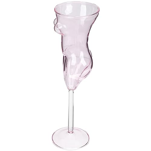 Zerodeko Gläser In Form Eines Weiblichen Körpers Cocktailgläser Für Frauen Transparentes Whiskyglas Mit Weiblichem Körper Trinkgläser Saftbecher Bar-Party-Dekoration (Rosa) von Zerodeko