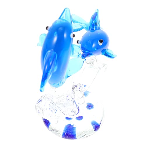 Zerodeko Decor Glas Delphin Desktop Schmuck Delphin Decor Hause Desktop Ornament von Zerodeko