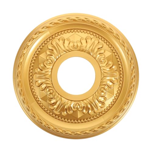 Zerodeko Gold Deckenmedaillon aus PU und Gips Abdeckplatte für Deckenleuchten Dekorativ und Langlebig für Wohn und Geschäftsräume Zerodeko Gold Deckenmedaillon aus PU und Gips Abdeckplatte für Deckenleuchten Dekorativ und Langlebig für Wohn und Geschäftsräume von Zerodeko