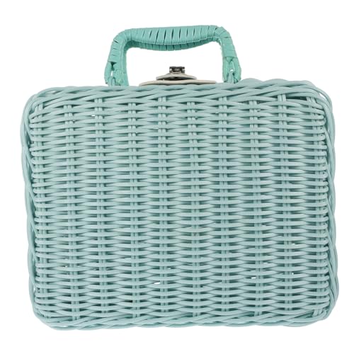 Zerodeko Große Kapazität Lagerbehälter Imitation Rattan Korb Mit Griff Für Haushalt von Zerodeko