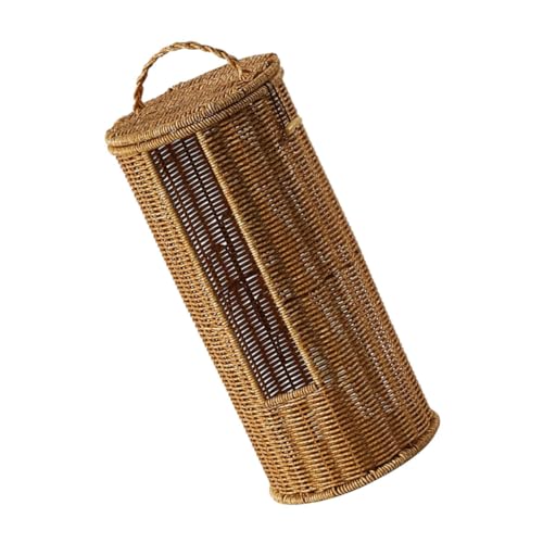 Zerodeko Handgemachter Organizer für Handtücher und Toilettenpapier für Zuhause Hotels und Verschiedene Räume Elegantem Braun von Zerodeko