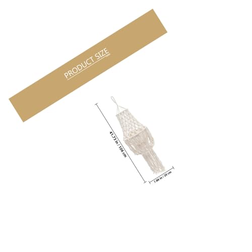 Zerodeko Handgewebter Boho Lampenschirm aus Baumwollseil Leichter Kompakter Hängelampenschirm Rustikale Macrame Dekoration für Wohnzimmer Schlafzimmer und Landhausstil Zerodeko Handgewebter Boho Lampenschirm aus Baumwollseil Leichter Kompakter Hängelampenschirm Rustikale Macrame Dekoration für Wohnzimmer Schlafzimmer und Landhausstil von Zerodeko