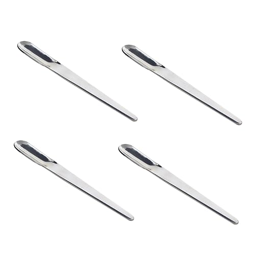 Zerodeko Espressolöffel Kaffeelöffel Rührlöffel aus Edelstahl Langer Griff Kleiner Teelöffel für Zuhause Restaurant Eiscreme 4 Stück Silber von Zerodeko