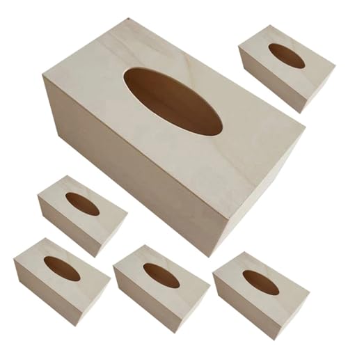 Zerodeko Handtuchhalter 6er-Box DIY Taschentuch Box Holzkiste Gewebebehälter Taschentuchbox-Abdeckung Unlackiertem Holz Leere Taschentuchbox Holz Spender Kind Serviette Bambus Zerodeko Handtuchhalter 6er-Box DIY Taschentuch Box Holzkiste Gewebebehälter Taschentuchbox-Abdeckung Unlackiertem Holz Leere Taschentuchbox Holz Spender Kind Serviette Bambus von Zerodeko
