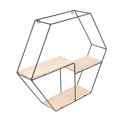 Zerodeko Hexagonales Wandregal aus und Holz Freischwebendes Metallregal mit Tragkraft Modernes Sechseckiges Aufbewahrungsboard Einfach zu Montieren Geeignet für Wohnzimmer Küche Zerodeko Hexagonales Wandregal aus und Holz Freischwebendes Metallregal mit Tragkraft Modernes Sechseckiges Aufbewahrungsboard Einfach zu Montieren Geeignet für Wohnzimmer Küche von Zerodeko