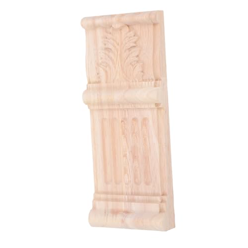 Zerodeko Holz Geschnitzte Wandapplikation im Europäischen Unbehandeltes Holz für Gestaltung für Wohnzimmer und Hotel Dekoration Vintage Charme von Zerodeko