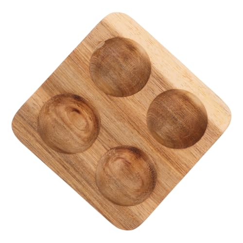 Zerodeko Holz-eierablage Fächer Eierhalter aus Akazienholz Stabiles Küchen-organizer Tablett für Kühlschrank Arbeitsplatte Modernes Design zur Praktischen Eieraufbewahrung und Küchenordnung von Zerodeko