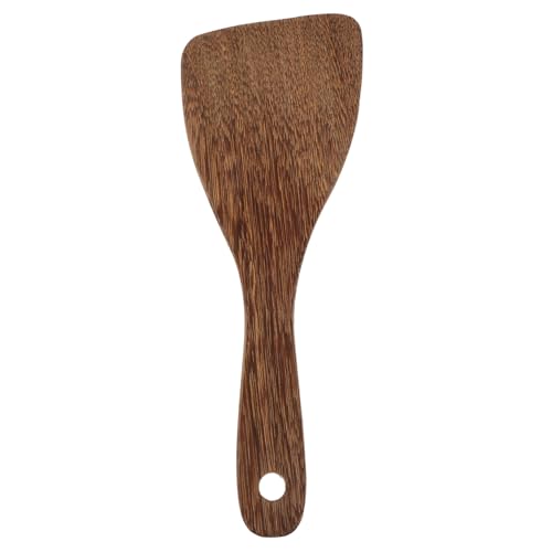 Zerodeko Holzlöffel Reiswender aus Robustem Holz Hitzebeständig Schonend für Antihaftbeschichtungen mit Aufhängeloch zum Rühren und Servieren Küche von Zerodeko