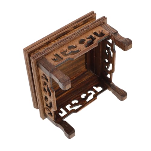 Zerodeko Holzständer Für Zimmerpflanzen Orientalischer Vasenständer Pflanzgefäßständer Blumentopfhalter Kristallkugelständer Buddha-ständer Sockelständer Zur Dekoration von Zerodeko