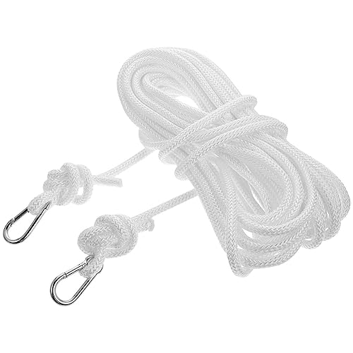 Zerodeko 1stück Nylon Wäscheleine Für Outdoor Indoor Strapazierfähig Uv-beständig Für Camping Und Balkone Weiß Mit Aluminiumhaken Vielseitig Einsetzbar Zum Aufhängen Von Kleidung von Zerodeko