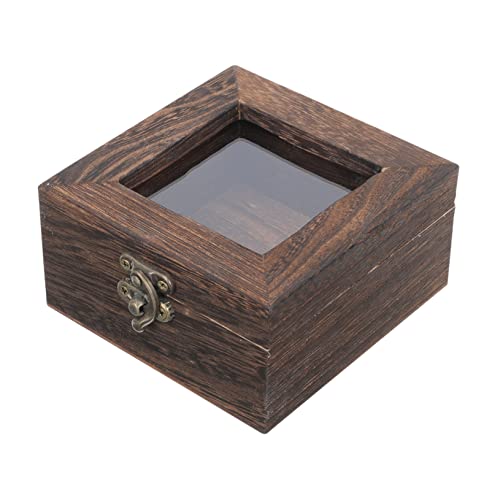 Zerodeko Terrarien Kasten Kästchen Mit Insektenproben Glasanzeige Schmuckvitrine Aus Holz Glas Halskettenständer Bilderrahmen Aus Glas Sammelbox Glasabdeckung Muschelschale Acryl von Zerodeko