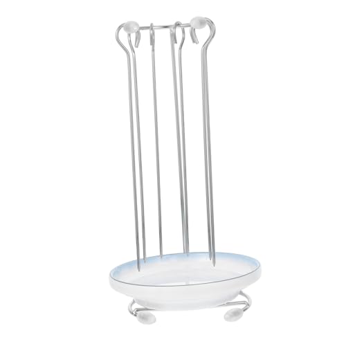 Zerodeko Vertikaler Grillspießständer Aus Edelstahl Tragbarer Und Stabiler Spießhalter Für Kebabs Fleisch Und Gemüse Zum Outdoor-Grillen Mit Tablett Für Einfache Handhabung von Zerodeko