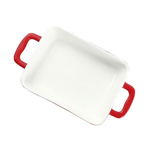Zerodeko Keramik Backblech für Mikrowelle und Ofen Rechteckige Backform für Käse Reis und Hitzebeständig Spülmaschinenfest Geeignet für Zuhause und Gastronomie von Zerodeko