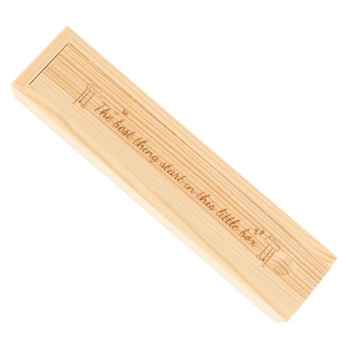 Zerodeko Aufbewahrungsbox Aus Holz Für Schwangerschaftstests Mit Deckel Dekorative Aufbewahrungsbox Für Schwangerschaftsverkündung Und Neugeborenenverkündung von Zerodeko