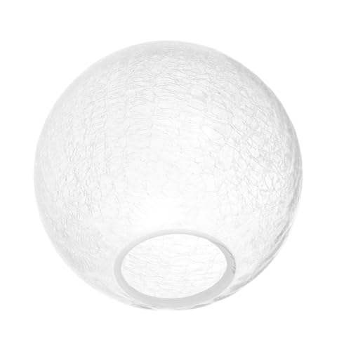 Zerodeko Klarer Glaslampenschirm mit Rissmuster Transparente Lampenabdeckung für Stehlampe Tischlampe und Pendelleuchten Ersatz für Defekte Lampenschirme von Zerodeko