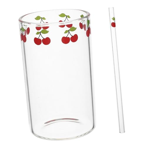 Zerodeko Klarglasbecher Mit Kirschmuster Wasserbecher Teebecher Haushaltsmilchbecher Klare Kaffeetasse Glastrinkbecher Für Innen Und Außenbereich Zerodeko Klarglasbecher Mit Kirschmuster Wasserbecher Teebecher Haushaltsmilchbecher Klare Kaffeetasse Glastrinkbecher Für Innen Und Außenbereich von Zerodeko