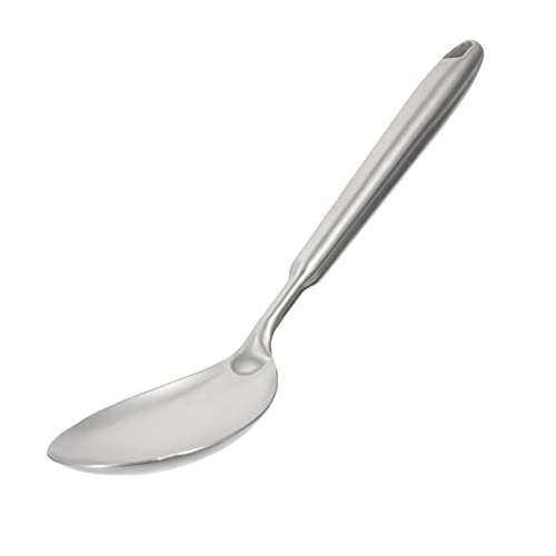 Zerodeko Suppenlöffel Aus Mit Langem Griff Verschleißfester Küchenlöffel Für Heiße Töpfe Praktisch Und Leicht Zu Reinigen Silber von Zerodeko