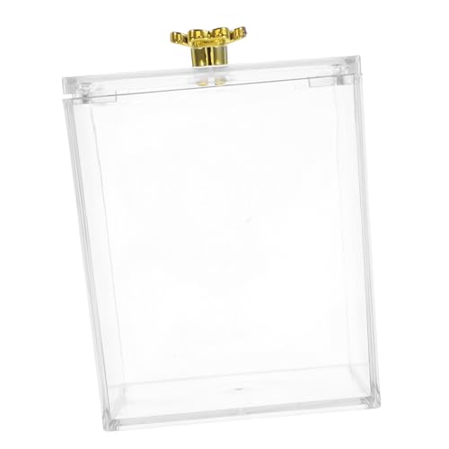 Zerodeko Kosmetik Aufbewahrungsbox Wattestäbchenspender Wattestäbchenhalter Kosmetik Organizer Wattepad Halter Hautpflege Organizer Wattepad Behälter The Pet Transparent von Zerodeko