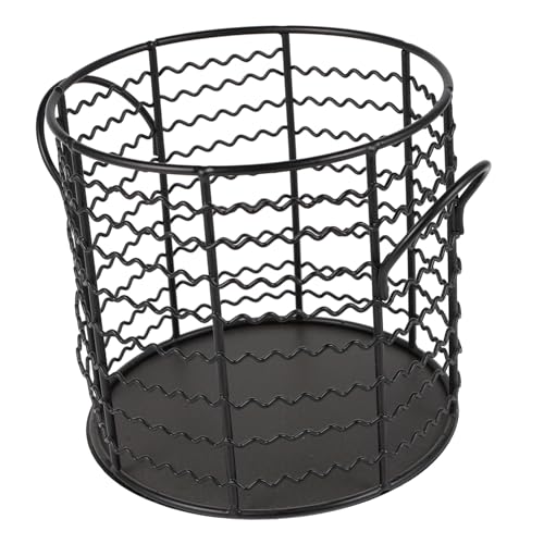 Zerodeko Aufbewahrungskorb Aus Eisenkunst Obst- Und Gemüse-organizer Moderner Eisenkorb Für Die Küche Dekorativer Aufbewahrungsbehälter Schwarz Zerodeko Aufbewahrungskorb Aus Eisenkunst Obst- Und Gemüse-organizer Moderner Eisenkorb Für Die Küche Dekorativer Aufbewahrungsbehälter Schwarz von Zerodeko