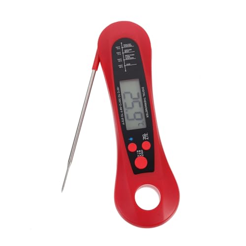 Zerodeko Küchen Digitales Thermometer für Faltbares Bbq Thermometer mit Wasserdichtem Gehäuse für Präzise Temperaturmessung von Lebensmitteln Öl Flüssigkeiten und Rot Zerodeko Küchen Digitales Thermometer für Faltbares Bbq Thermometer mit Wasserdichtem Gehäuse für Präzise Temperaturmessung von Lebensmitteln Öl Flüssigkeiten und Rot von Zerodeko