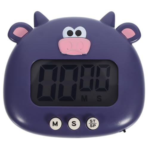 Zerodeko Küchen Timer Cartoon Ochse Elektronischer mit Magnet Digitale Küchenuhr für Backen Kochen Fitness und Meetings Kompakte und Praktisch von Zerodeko