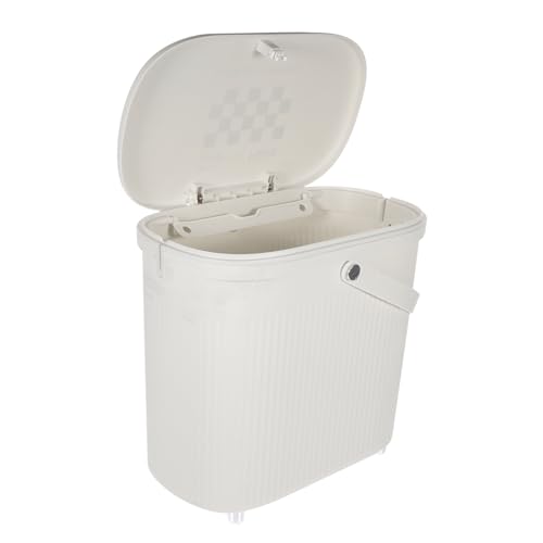 Zerodeko Küchen und Badezimmer Mülleimer mit Deckel Schmaler Abfallbehälter für Büro und Schlafzimmer für Enge Räume Stilvollem Weiß Praktischer Müllcontainer für Sauberes Zuhause Zerodeko Küchen und Badezimmer Mülleimer mit Deckel Schmaler Abfallbehälter für Büro und Schlafzimmer für Enge Räume Stilvollem Weiß Praktischer Müllcontainer für Sauberes Zuhause von Zerodeko