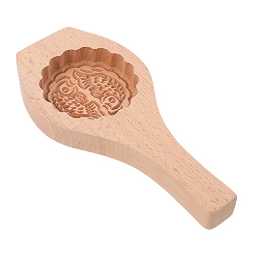 Zerodeko Mondkuchenform Aus Holz Dekorative Backform Für Mondkuchen Wiederverwendbar Und Einfach Zu Reinigen Glattes Holzmaterial Chinesische Keksform Für Küche von Zerodeko