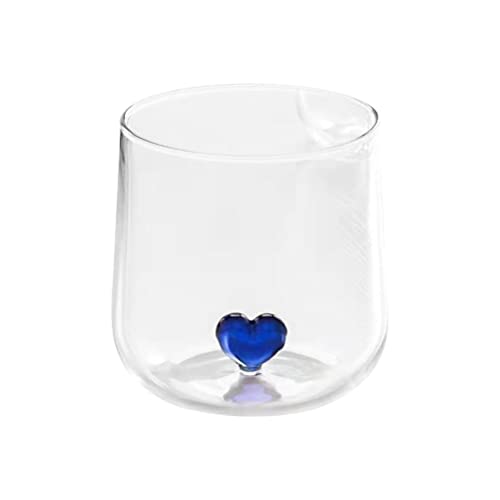 Zerodeko Liebe Glas Trinkbecher Aus Glas Becherbar Trinken Weingläser Ohne Stiel Trinken -trinkgeschirr Whisky-gläser Hawaii Einfach Glas Mit Hohem Borosilikatgehalt Liebhaber von Zerodeko