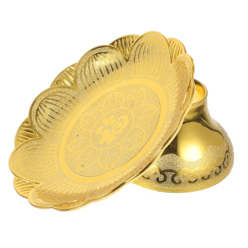 Zerodeko Lotus-opferteller Für Tempel-opfergaben Buddhistischer Teller Als Obst-Snack-opferteller Obsttablett Mit Filigranem Design Geeignet Als Dekoration Für Zuhause Und Tisch Hochwertige von Zerodeko