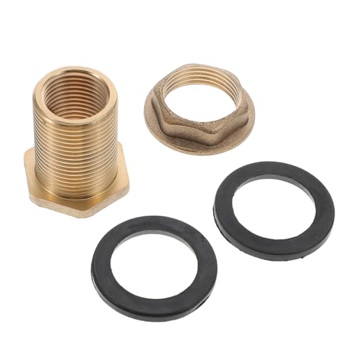 Zerodeko Messing Durchführungsfitting Schlauchverbinder mit Dichtung Wasserspeicher Anschluss Gartenschlauch Adapter Auslauf für Wasserbehälter Regenfass und Bewässerungssystem Zerodeko Messing Durchführungsfitting Schlauchverbinder mit Dichtung Wasserspeicher Anschluss Gartenschlauch Adapter Auslauf für Wasserbehälter Regenfass und Bewässerungssystem von Zerodeko