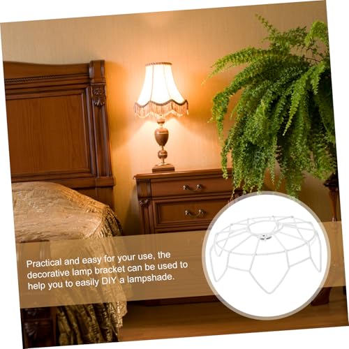 Zerodeko Metall Lampenschirm Rahmen für Tischlampe Stabiler DIY Lampenschirm Halter Vielseitiger Lampenrahmen für Schreibtischleuchten Einfach zu Montieren Langlebig und Formbeständig Zerodeko Metall Lampenschirm Rahmen für Tischlampe Stabiler DIY Lampenschirm Halter Vielseitiger Lampenrahmen für Schreibtischleuchten Einfach zu Montieren Langlebig und Formbeständig von Zerodeko
