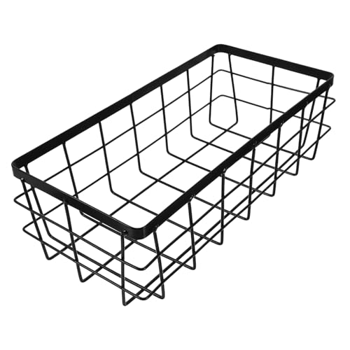 Zerodeko Metall Wandkorb Aufbewahrungskorb Badezimmer Organizer mit Schnelltrocknendem Boden Robustem Drahtdesign Sicherem Schutz und Stilvollem Rechteckigem Wandregal für Shampoo Handtuch von Zerodeko