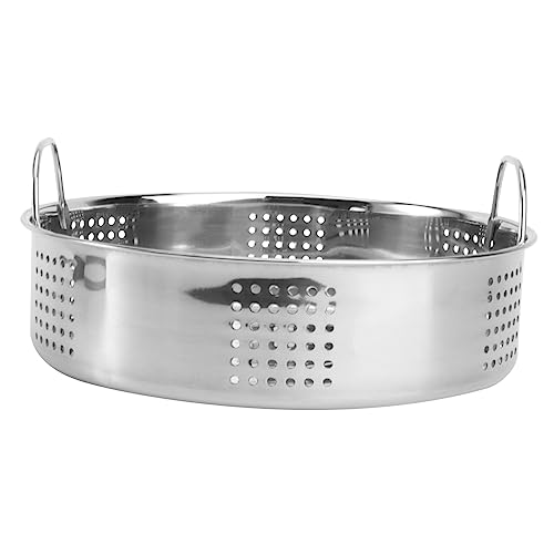Zerodeko Metallhalter Dampfgitter Für Topf Dampfkorb Einsatz Kn? Serviertabletts Aus Holz Dim-sum-korb Asiatischer Dampfgarer 30 Cm Dampfgarer Dampftablett Ständer Snack-korb Dampfer von Zerodeko