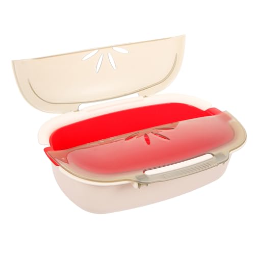 Zerodeko Mikrowellen dampfgarer Hohe Temperaturbeständigkeit Doppelschicht Großer Fassungsvermögen Vielseitiger Dampfgarbehälter für Gemüse Fisch und Co Zuhause und Büro von Zerodeko