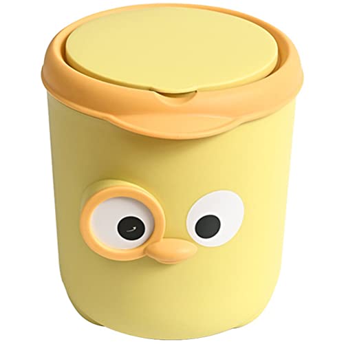 Zerodeko Tiny Bin Kleiner Mini-mülleimer Cartoon-mülleimer Für Den Schreibtisch Kleiner Mülleimer Gelb von Zerodeko