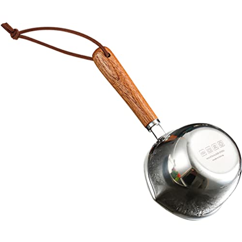 Zerodeko Mini-butterpfanne Butterwärmer Für Meeresfrüchte Minitopf Küchenbackform Butterschmelzhalter Türkisch Kesseltopf Schwerer Suppentopf Chai-Topf Induktion Rostfreier Stahl Nudeltopf von Zerodeko