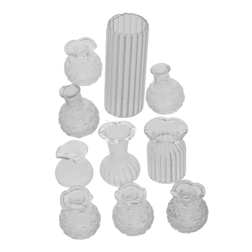 Zerodeko Miniatur Blumentopf Kleine Retro Vase Modell für Puppenhaus DIY Mikrolandschaft Dekoration Robuste Vase für Kreative Blumenarrangements und Mikrohaus Accessoires von Zerodeko
