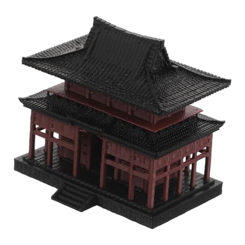Zerodeko Miniatur Pavillon Aquarium Deko Handgefertigte Mikrolandschaft Asiatischer Stil Vielseitig für Süßwasser Terrariengestaltung Fischbecken Ornament von Zerodeko
