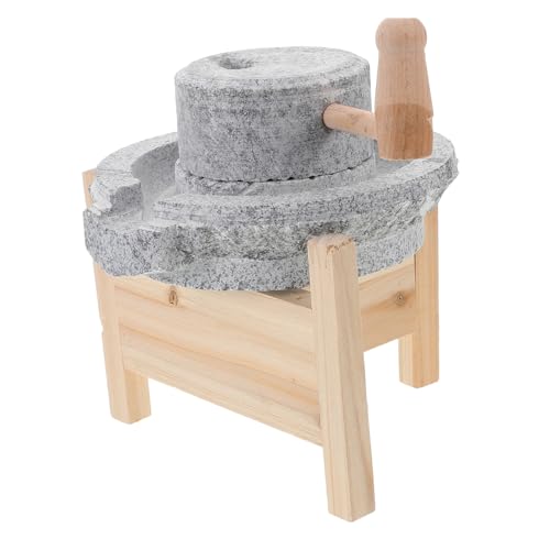 Zerodeko Miniaturisierte Steinmühle Dekorationsstück aus für Puppenhaus Accessoire für Tisch Bücherregal Mini Garten Rustikaler Charme von Zerodeko