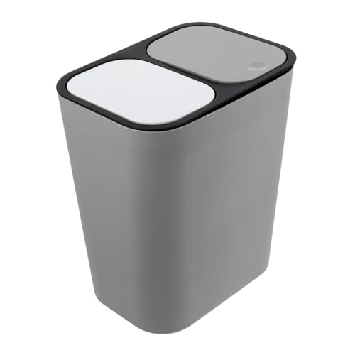 Zerodeko Mülleimer mit Deckel für Küche Dualer Abfalleimer mit Fächern zur Mülltrennung für Recycling und Abfall Elegantem von Zerodeko