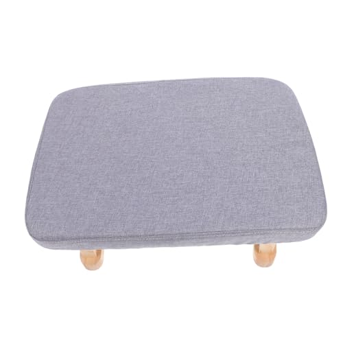 Zerodeko Multifunktionaler Kleiner Holzschemel mit Weichem Polster Vielseitiger Yoga und Meditationshocker Stabiler Schuhwechselhocker mit Rechteckiger Form Tragbarer Fußschemel für von Zerodeko