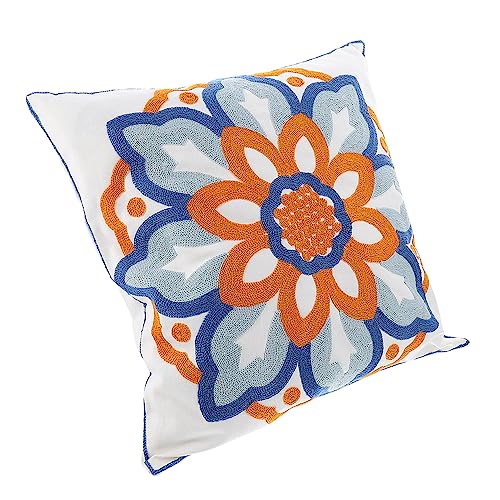 Zerodeko Nordic Style Kissenbezug Mit Blumenmuster Hochwertige Baumwolle Dekokissen Für Sofa Bett Und Stuhl Moderner Boho-Look Einzigartige Wohnraumgestaltung von Zerodeko