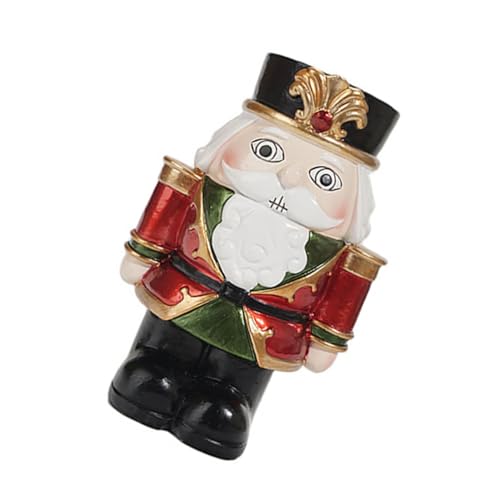 Zerodeko Nussknacker Kerzenhalter Lichter Wohnkultur Weihnachten Weihnachts präsente weihnachsgeschenk bastelzeug Tischkerzenhalter Weihnachtsschmuck Harz rot von Zerodeko