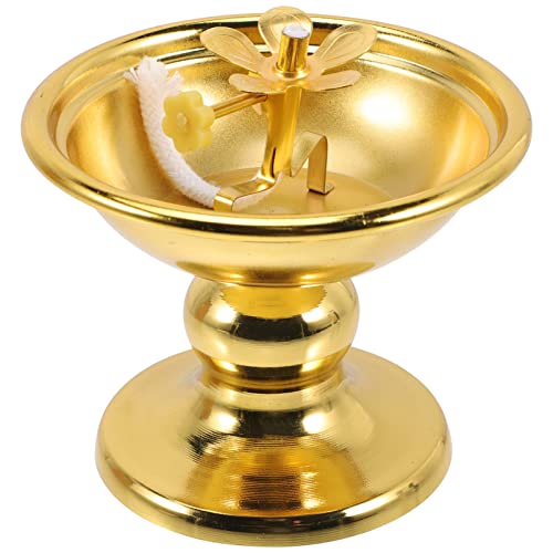 Zerodeko Öllampe Messing Petroleumlampe Butterlampe Diwali Diyas Buddha Ghee Lampenfassung Indische Diyas Öllampe Tibetanischem Kupfer Altarzubehör Für Die Meditation Buddha- von Zerodeko