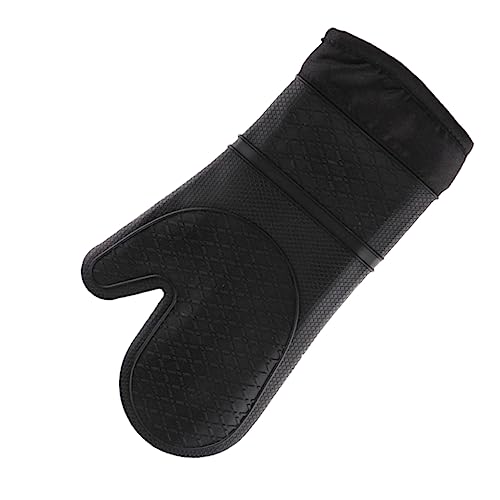 Zerodeko Ofenhandschuhe Grillhandschuhe Backhandschuhe Flexible Kochhandschuhe Topfhandschuhe Für Die Küche Gesteppte Futterhandschuhe Silikonhandschuhe Zähler Mikrowelle Kieselgel von Zerodeko